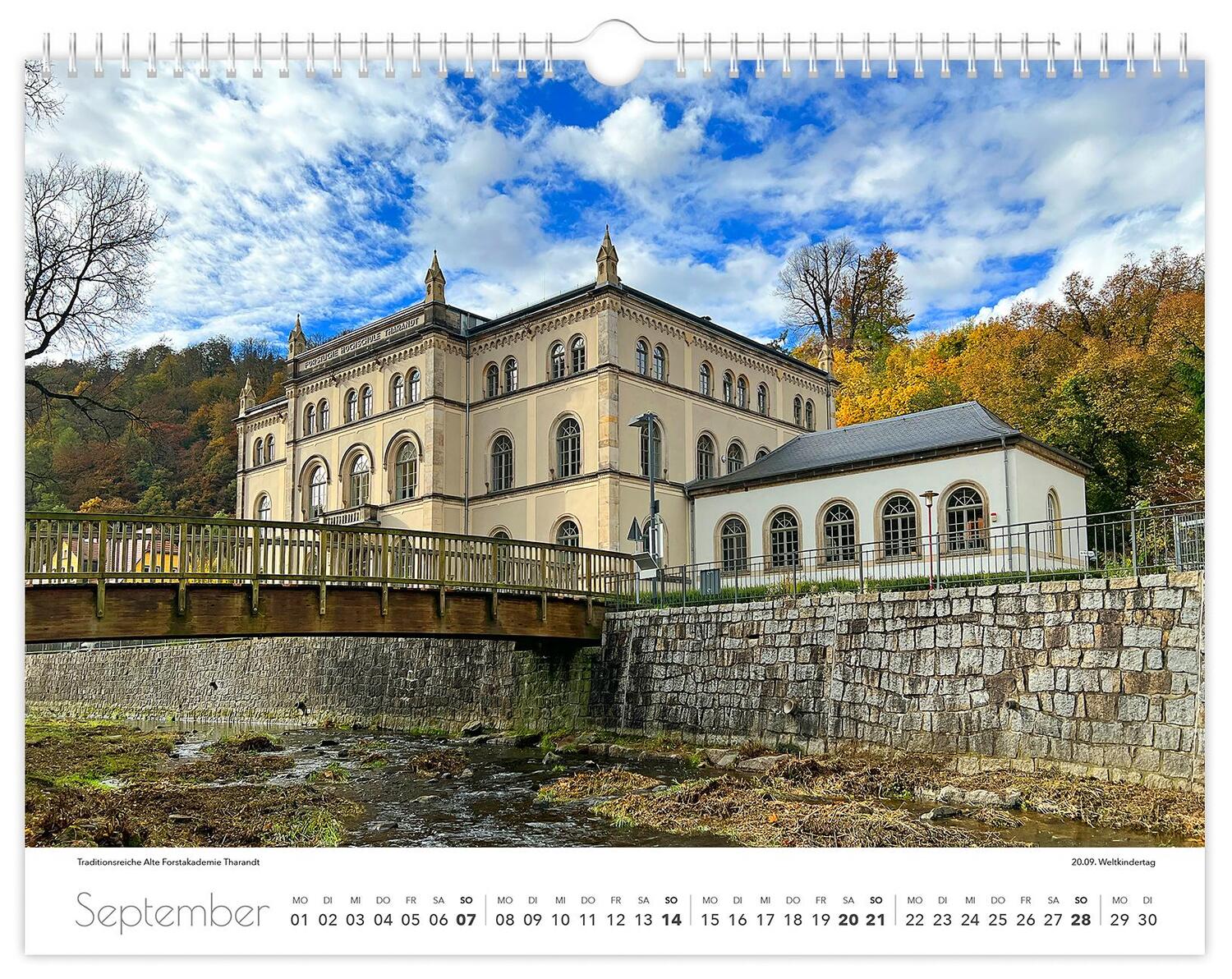 Bild: 9783910680647 | Kalender Tharandt und Umgebung 2025 | 40 x 30 cm weißes Kalendarium