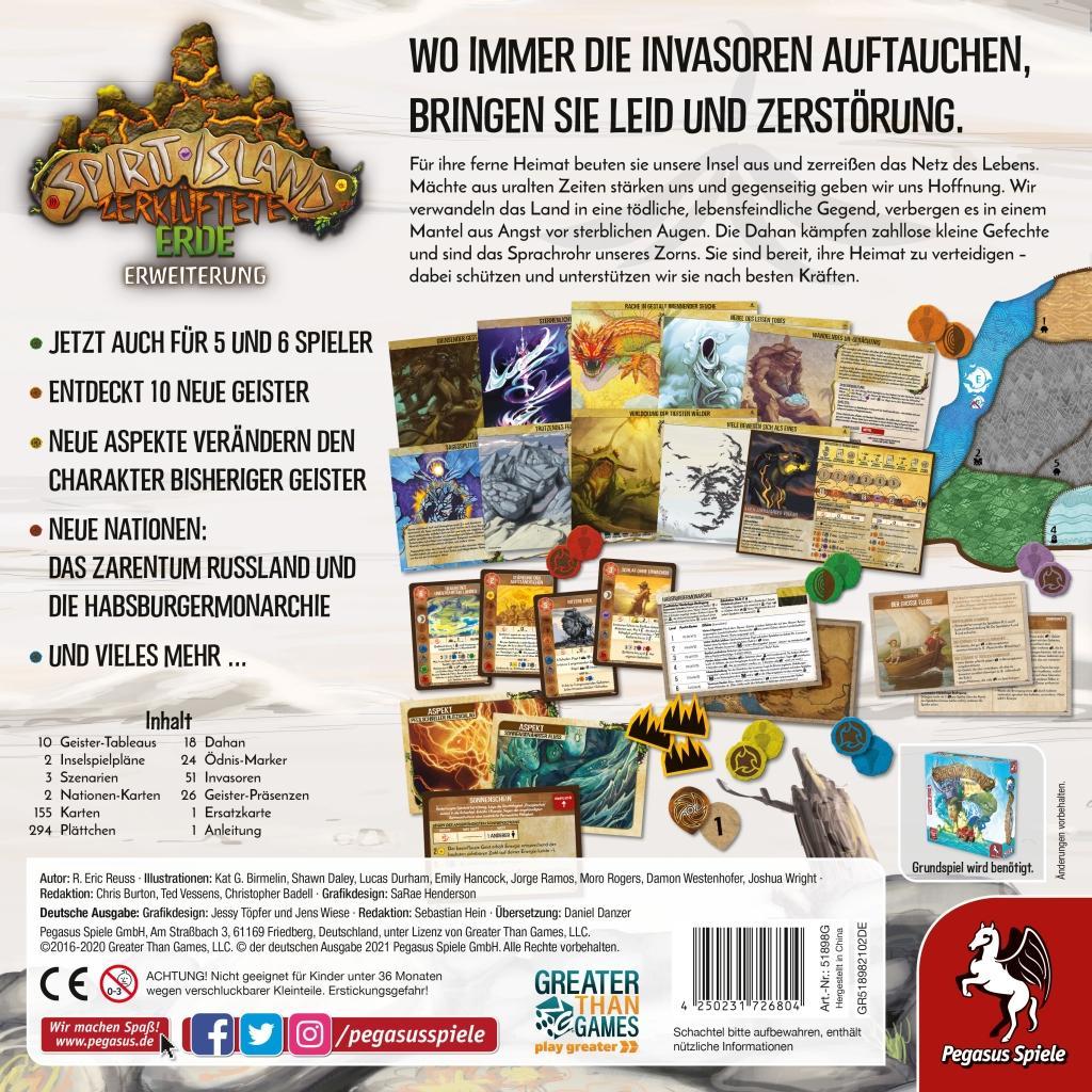 Bild: 4250231726804 | Spirit Island: Zerklüftete Erde [Erweiterung] | R. Eric Reuss | Spiel