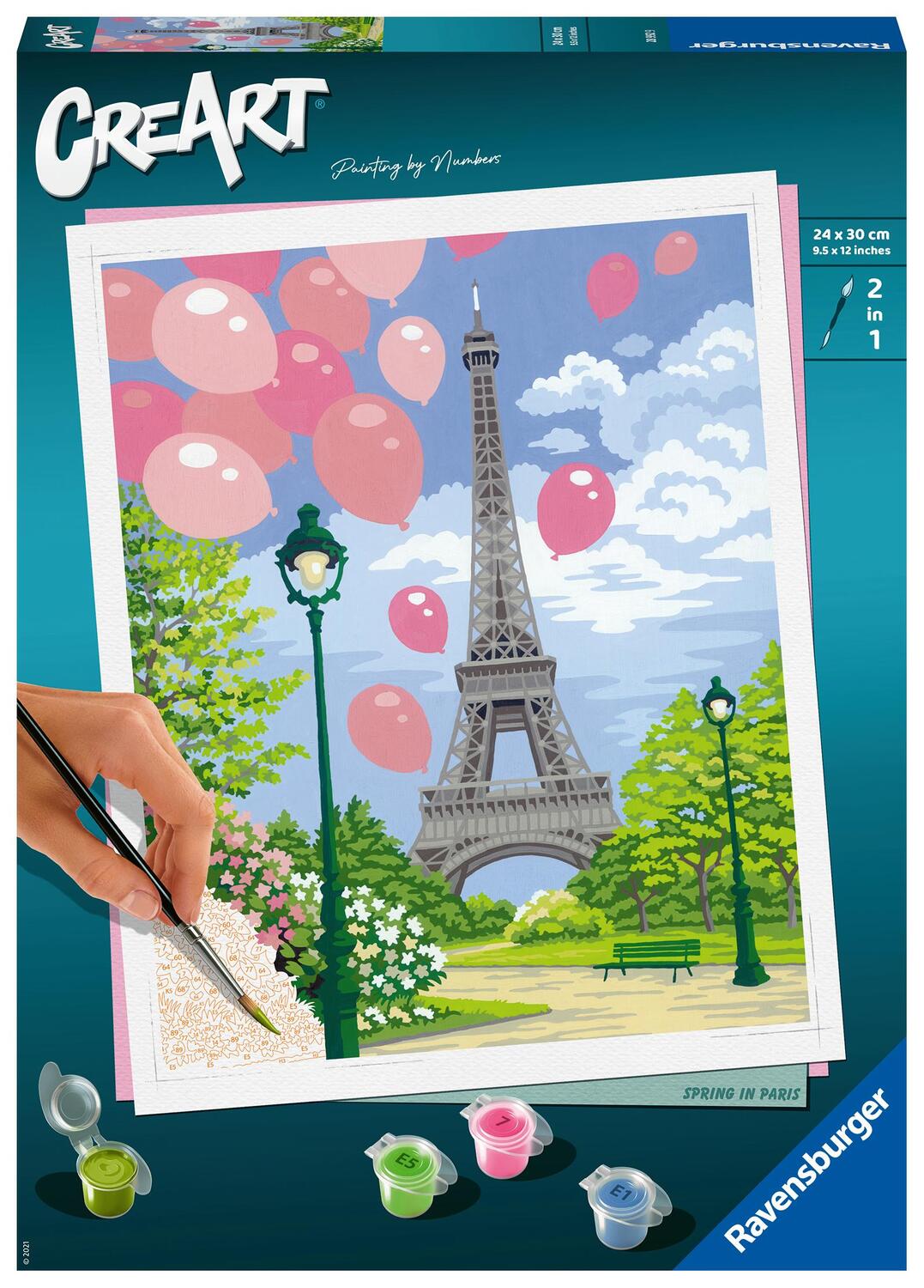 Cover: 4005556289929 | Ravensburger Malen nach Zahlen 28992 - Spring in Paris - ab 12 Jahren