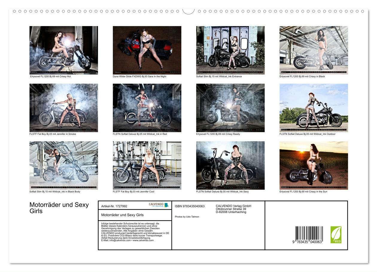 Bild: 9783435040063 | Motorräder und Sexy Girls (hochwertiger Premium Wandkalender 2025...