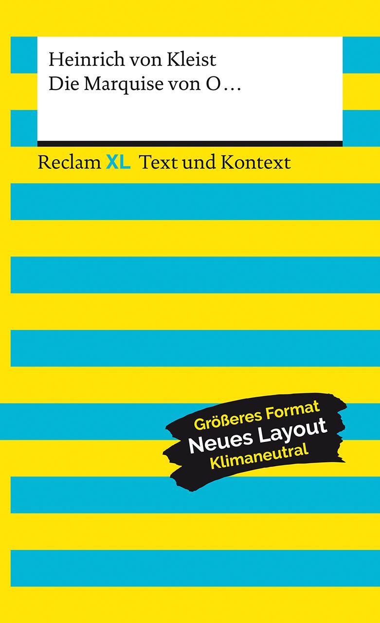 Cover: 9783150161043 | Die Marquise von O... Textausgabe mit Kommentar und Materialien | Buch