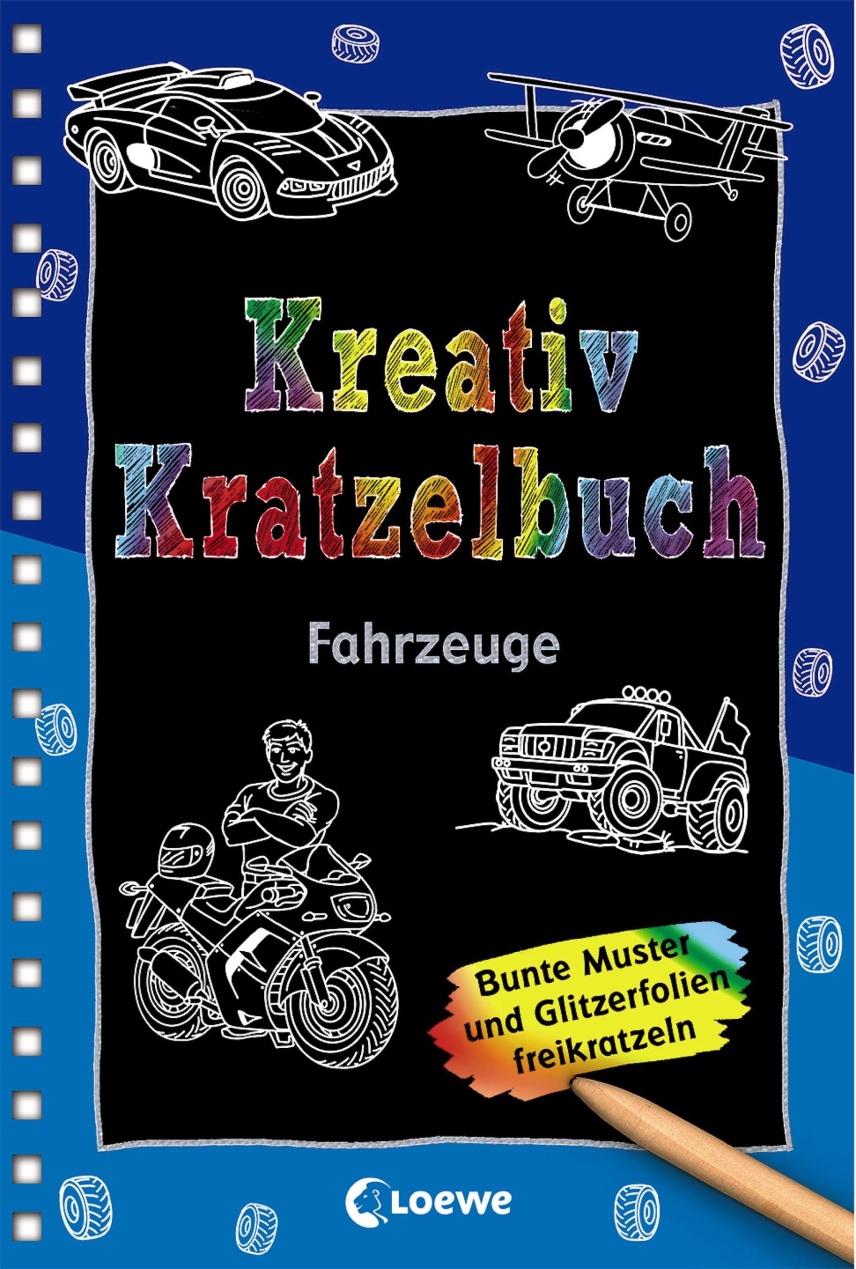 Cover: 9783743206687 | Kreativ-Kratzelbuch: Fahrzeuge | Loewe Kratzel-Welt | Taschenbuch