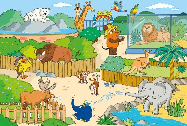 Bild: 4001504563493 | Die Maus - Im Zoo | Puzzle | Deutsch | 2019 | Schmidt