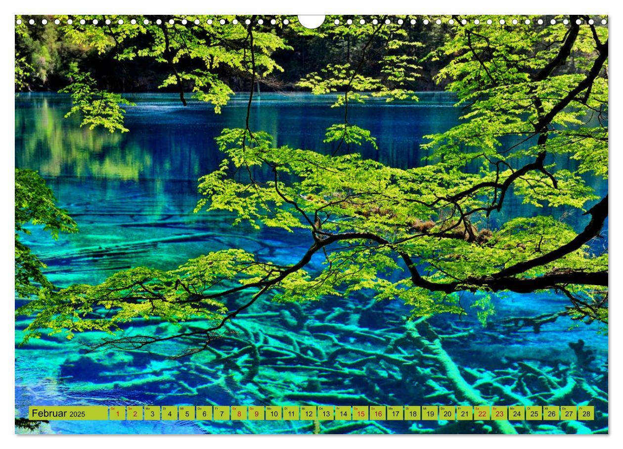 Bild: 9783435426751 | Die magischen Gewässer von Jiuzhaigou und Huanglong (Wandkalender...