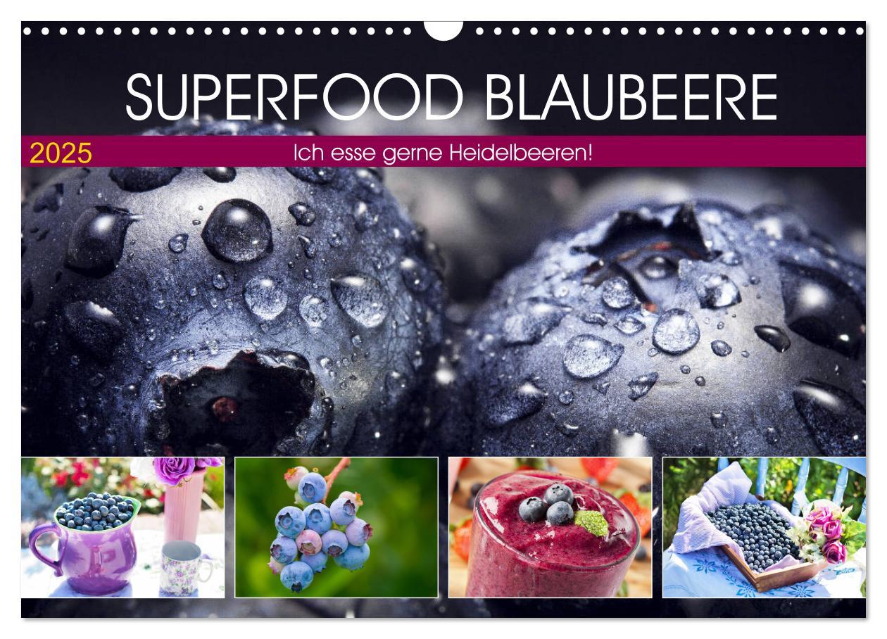 Cover: 9783435308866 | Superfood Blaubeere. Ich esse gerne Heidelbeeren! (Wandkalender...