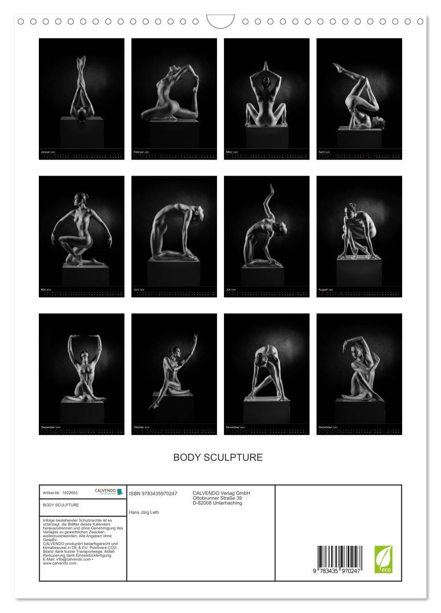 Bild: 9783435970247 | BODY SCULPTURE (Wandkalender 2025 DIN A3 hoch), CALVENDO...