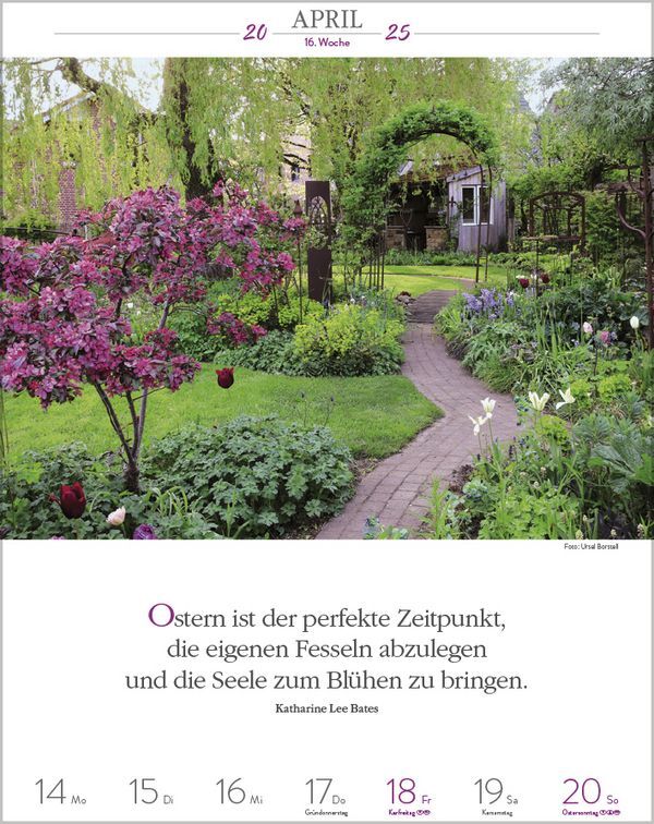 Bild: 9783731879497 | Literaturkalender Gartenlust 2025 | Korsch Verlag | Kalender | 54 S.