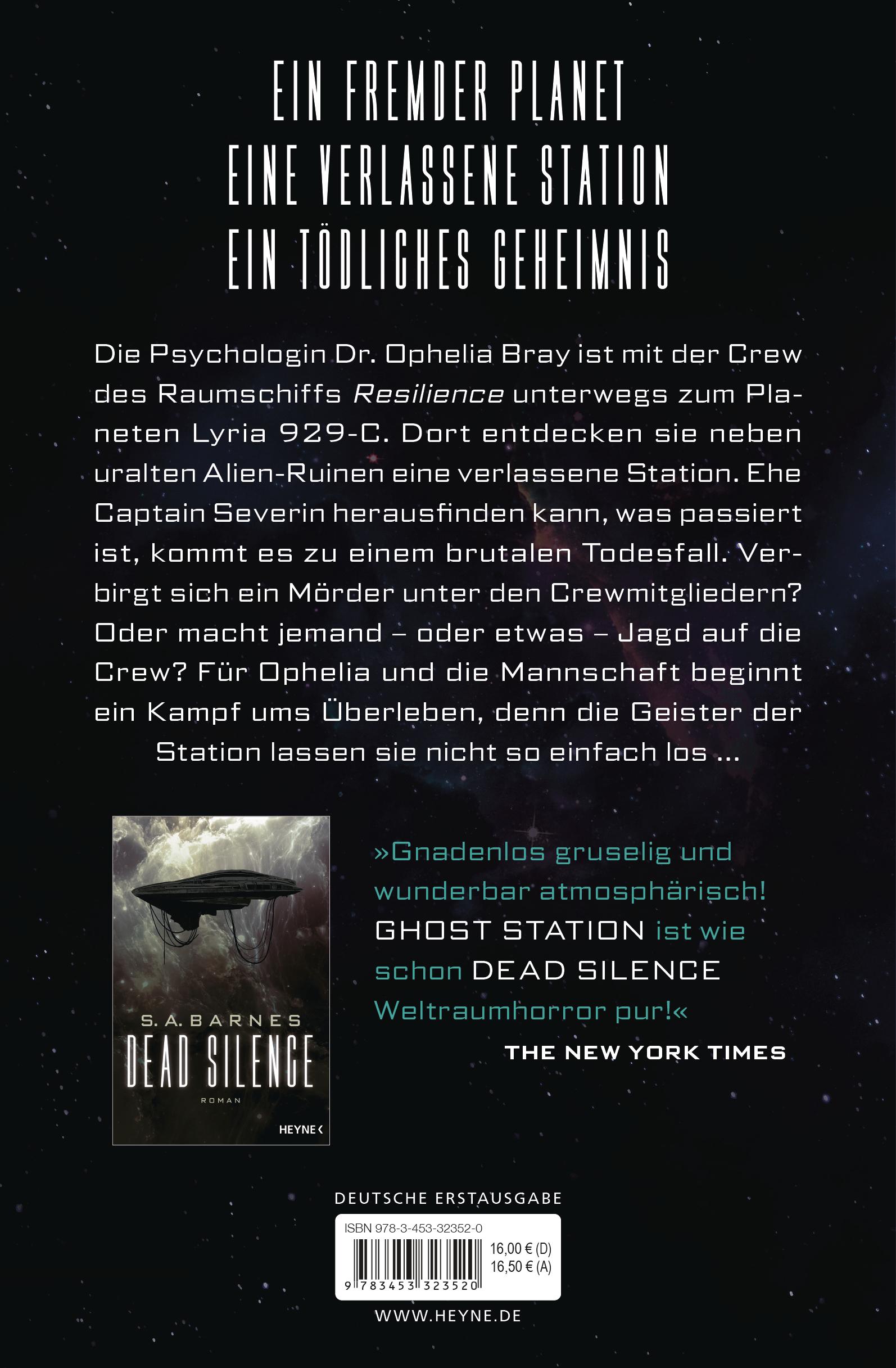 Bild: 9783453323520 | Ghost Station | Roman | S. A. Barnes | Taschenbuch | 464 S. | Deutsch