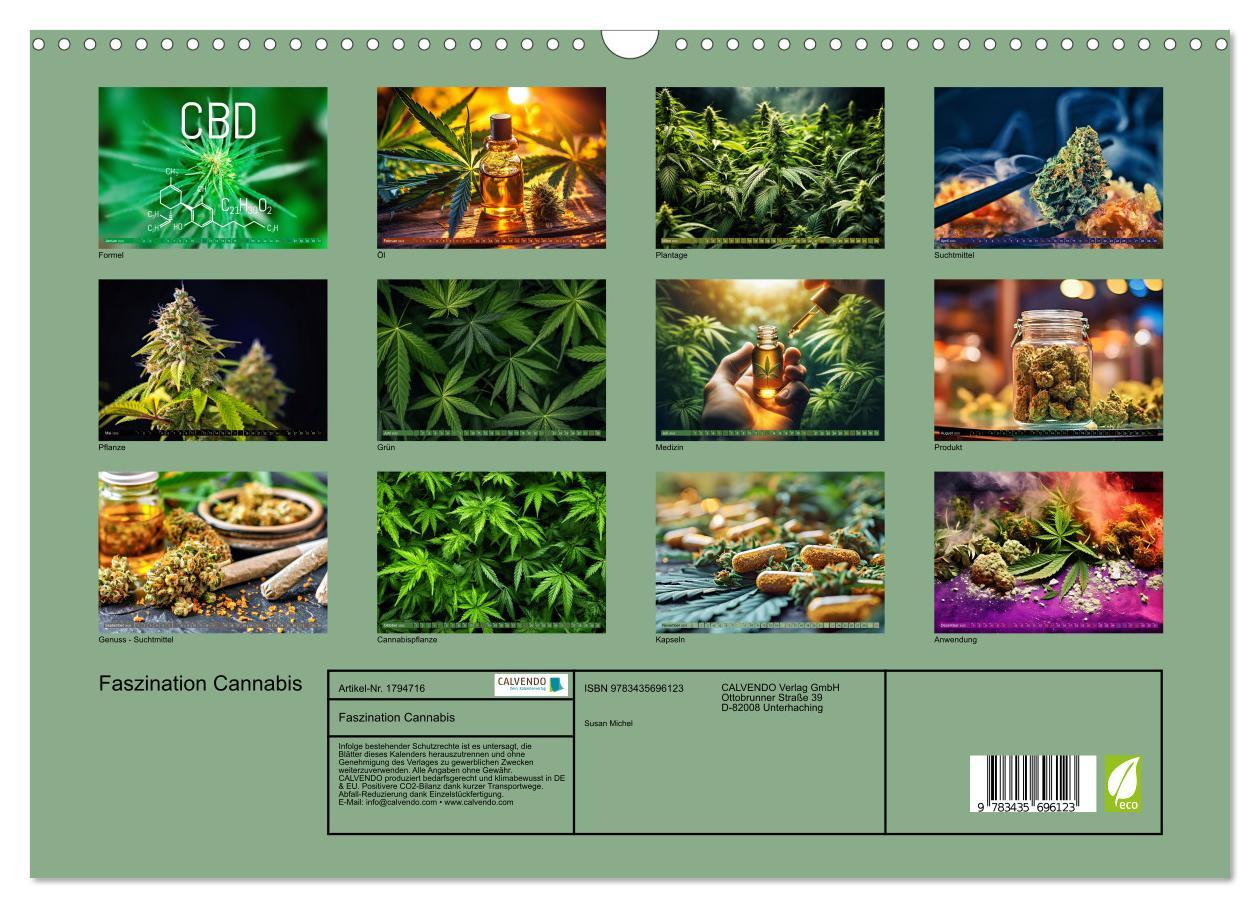 Bild: 9783435696123 | Faszination Cannabis (Wandkalender 2025 DIN A3 quer), CALVENDO...