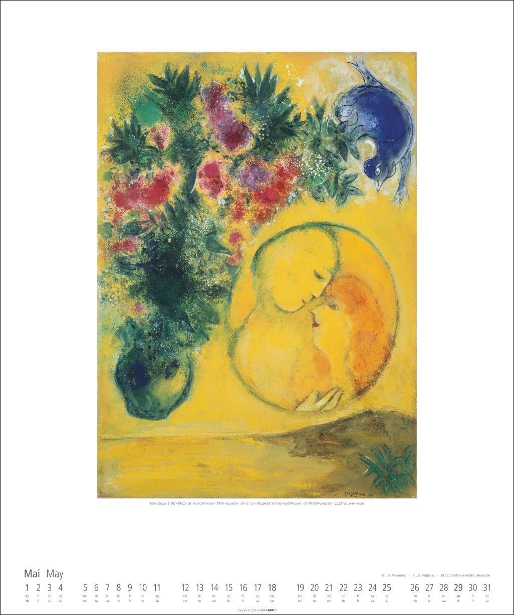 Bild: 9783839900123 | Marc Chagall Kalender 2025 | Kalender | Spiralbindung | 14 S. | 2025