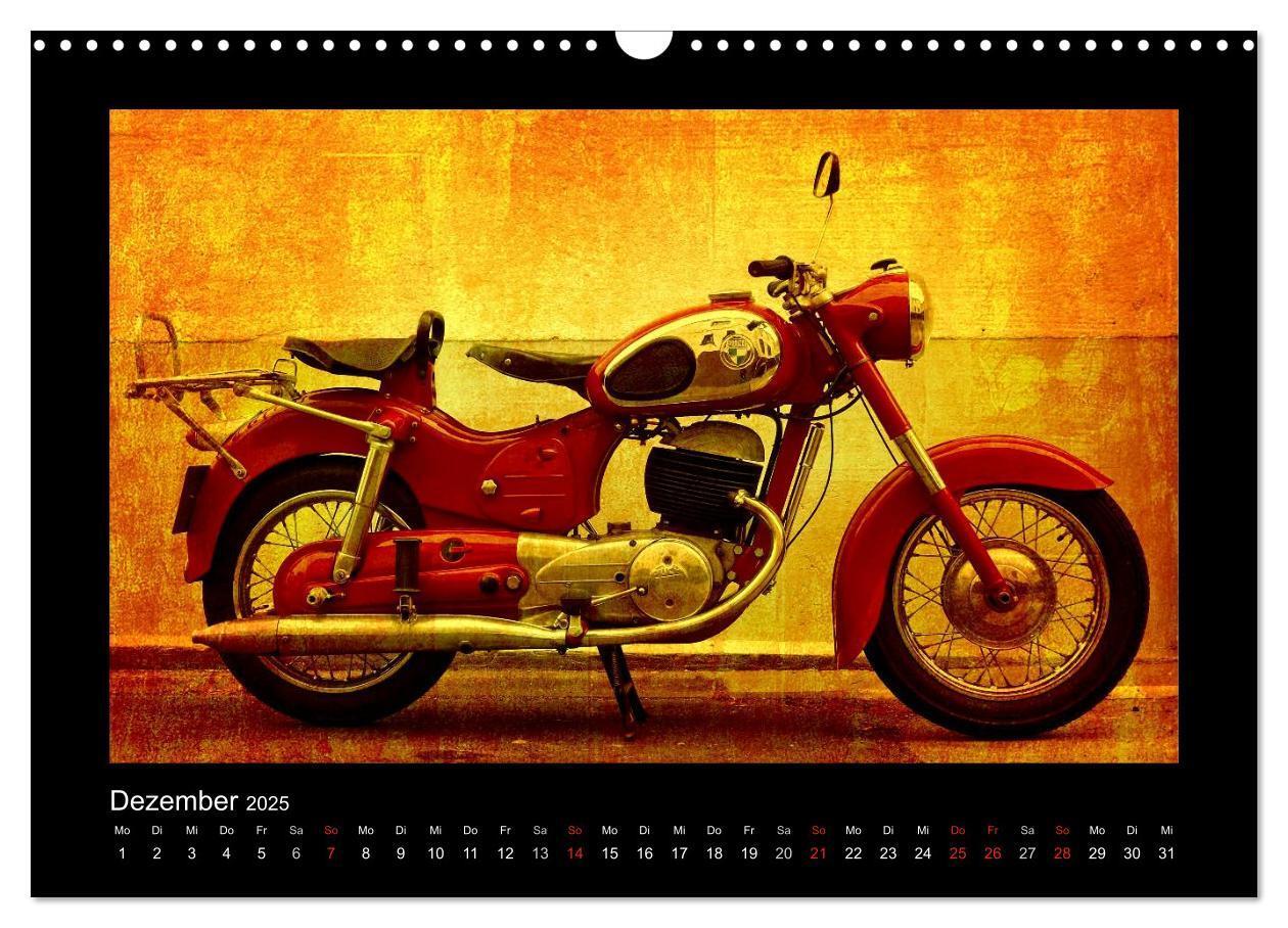 Bild: 9783435839681 | Motorrad Oldtimer (Wandkalender 2025 DIN A3 quer), CALVENDO...