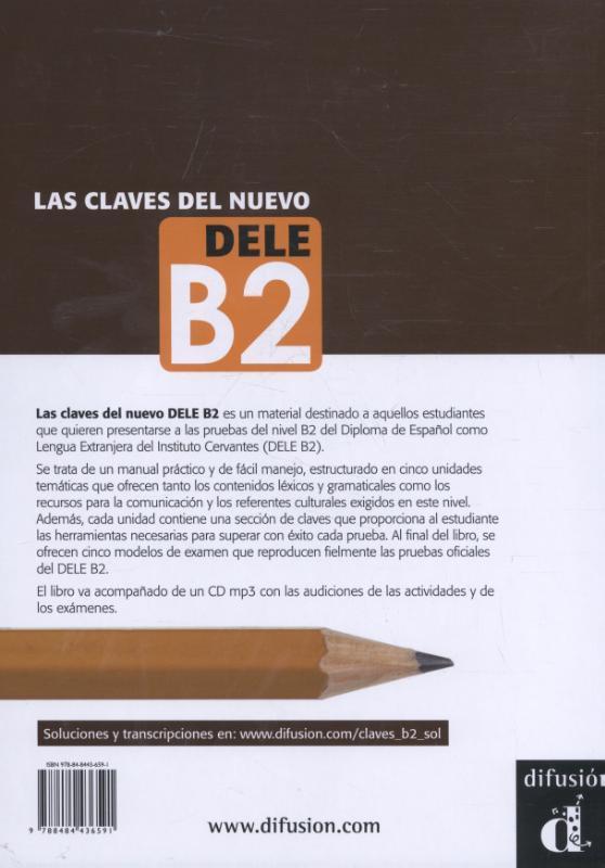 Rückseite: 9788484436591 | Las claves del nuevo DELE B2 | Soria | Taschenbuch | 206 S. | Spanisch