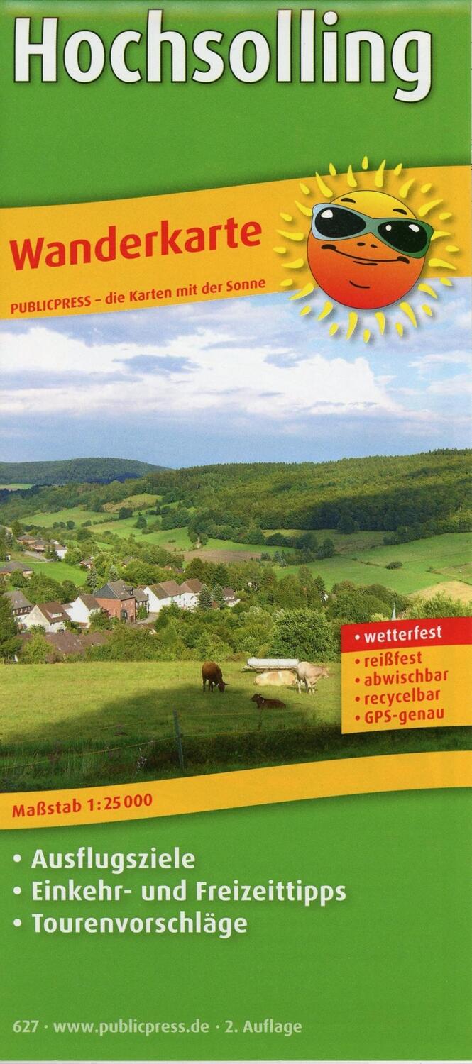 Cover: 9783899206272 | Wanderkarte Hochsolling 1 : 25 000 | (Land-)Karte | Wanderkarte/WK