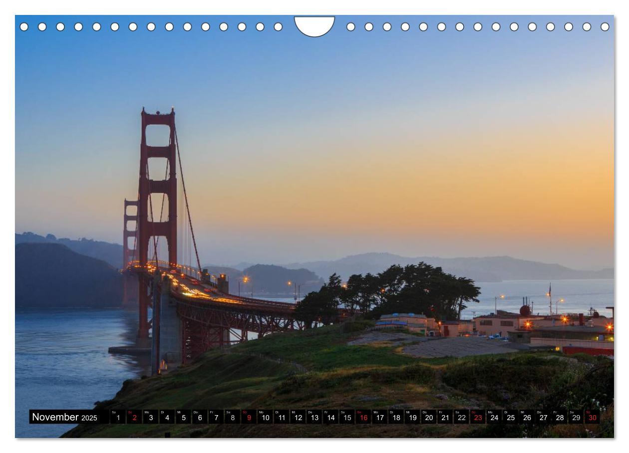 Bild: 9783435742387 | Golden Gate Bridge (Wandkalender 2025 DIN A4 quer), CALVENDO...