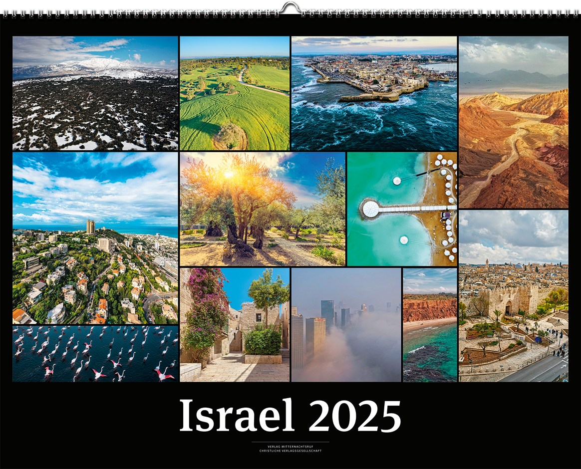 Cover: 9783863539597 | Israelkalender Black Version 2025 | Kalender | 13 S. | Deutsch | 2025