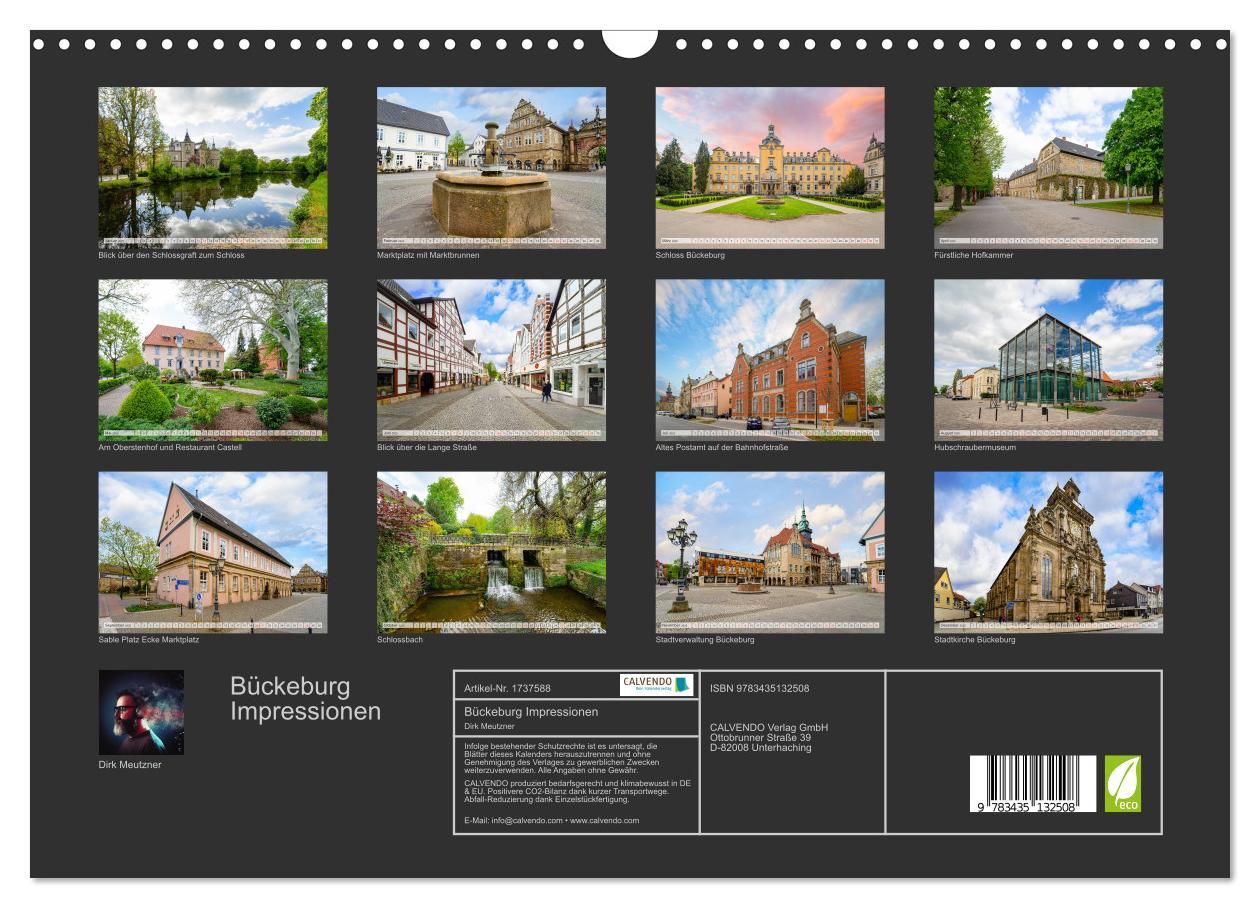 Bild: 9783435132508 | Bückeburg Impressionen (Wandkalender 2025 DIN A3 quer), CALVENDO...