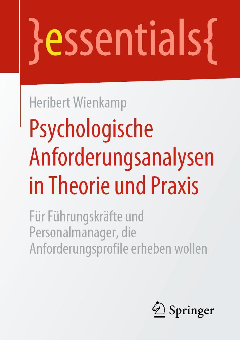 Cover: 9783658298111 | Psychologische Anforderungsanalysen in Theorie und Praxis | Wienkamp