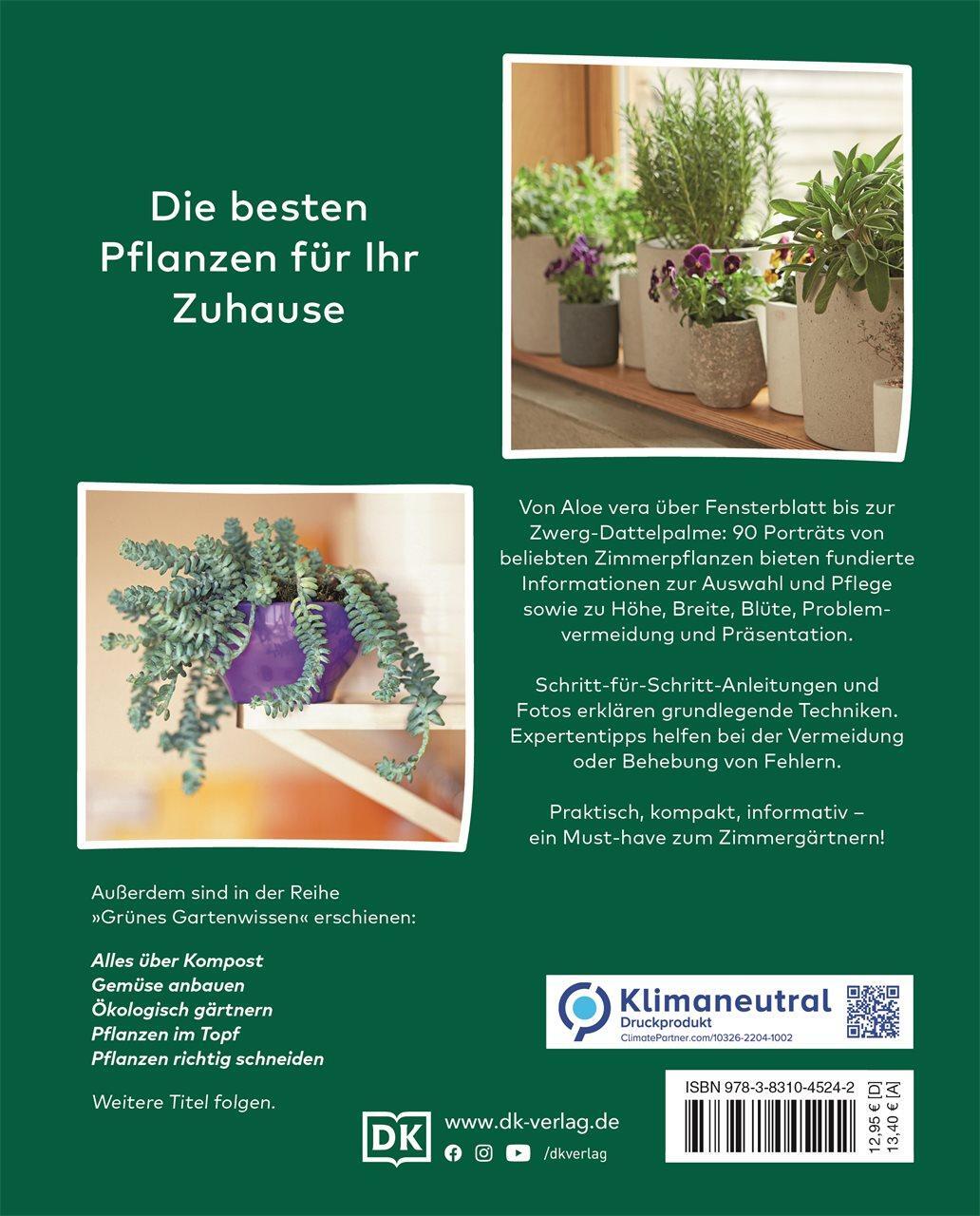 Rückseite: 9783831045242 | Grünes Gartenwissen. Die schönsten Zimmerpflanzen | Tamsin Westhorpe