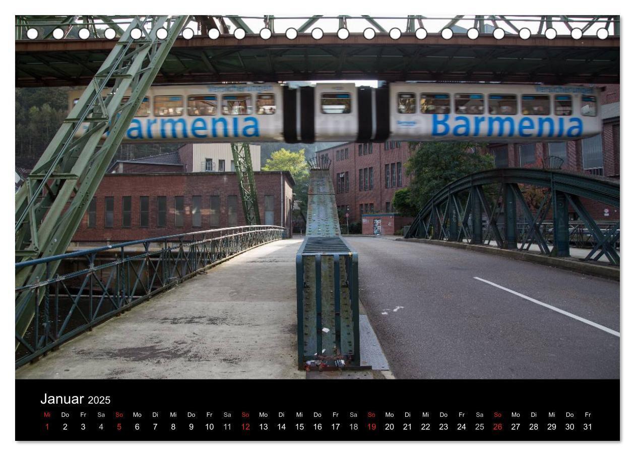 Bild: 9783435526369 | Die Wuppertaler Schwebebahn (Tischkalender 2025 DIN A5 quer),...