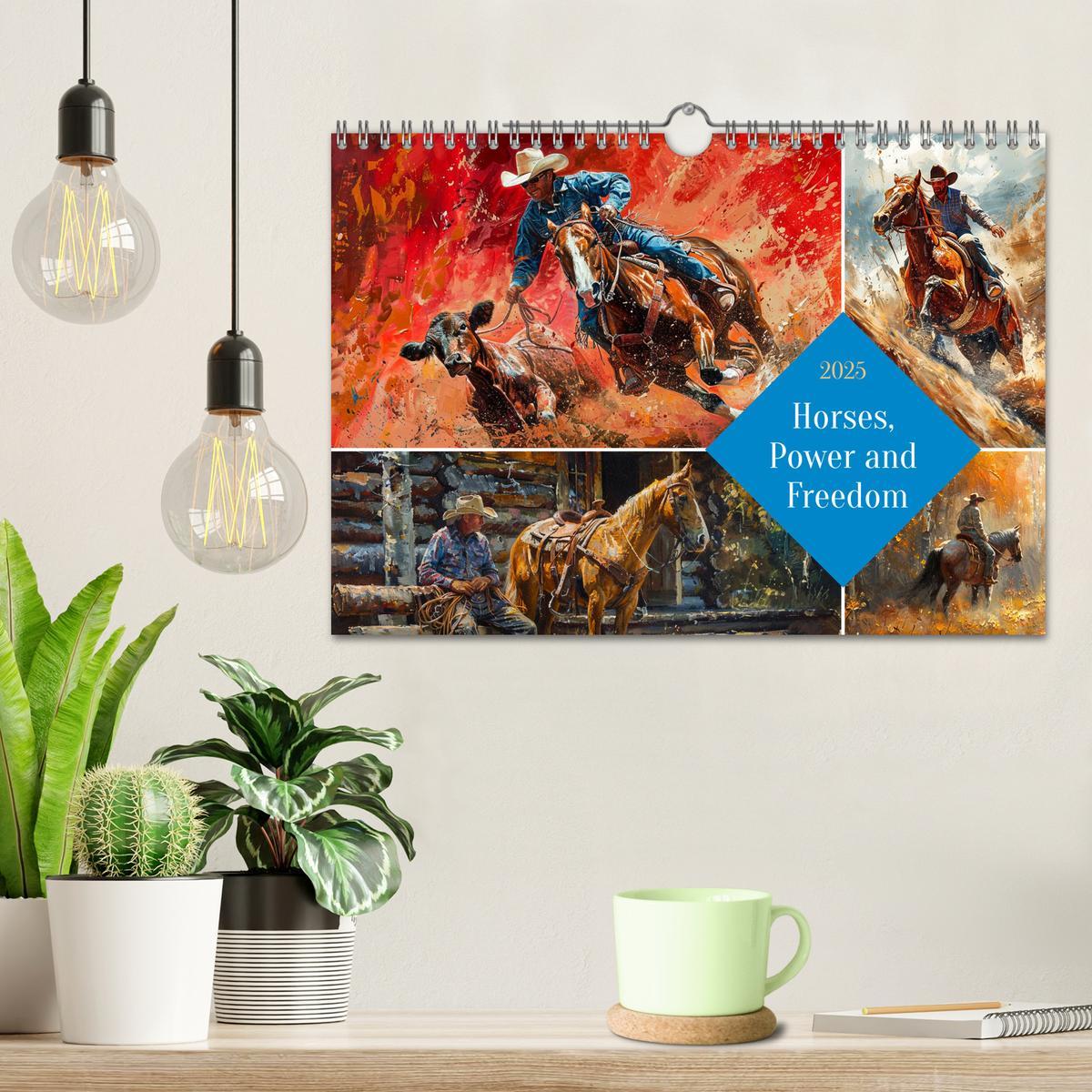 Bild: 9781325977888 | Horses, Power and Freedom (Wall Calendar 2025 DIN A4 landscape),...