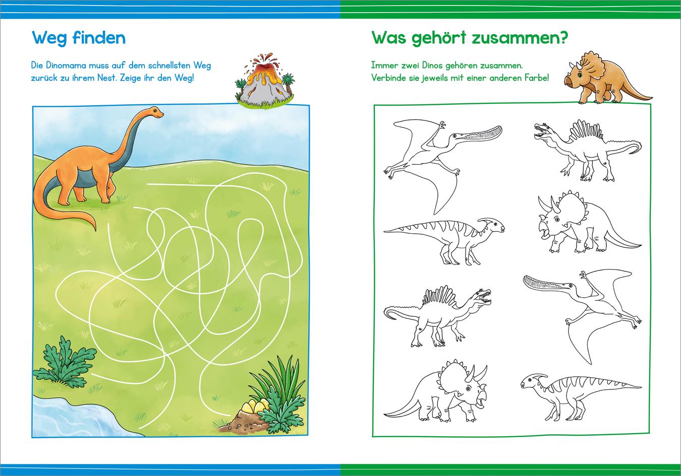 Bild: 9783788645908 | Malen und Rätseln für Kindergartenkinder. Dinosaurier | Schwendemann