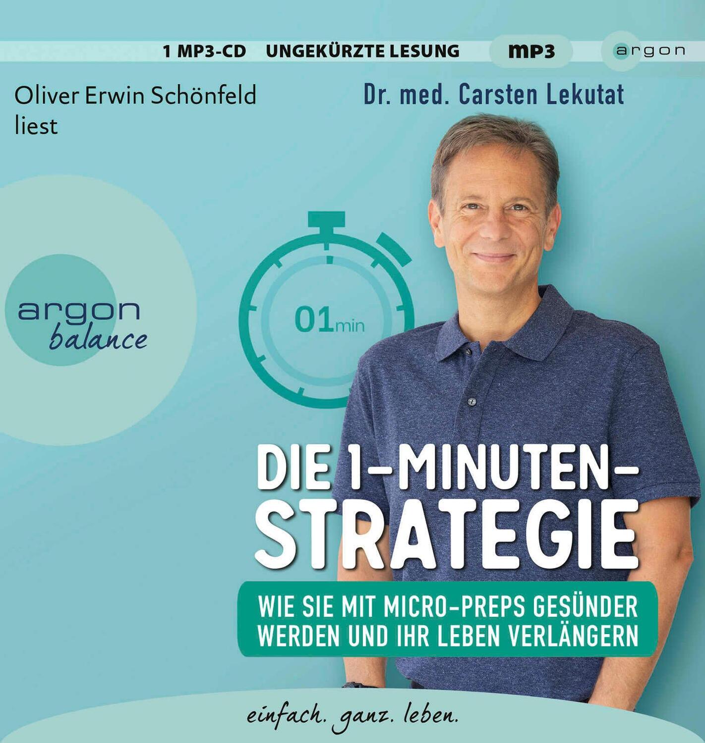 Cover: 9783839882535 | Die 1-Minuten-Strategie | Carsten Lekutat | MP3 | 1 Audio-CD | Deutsch