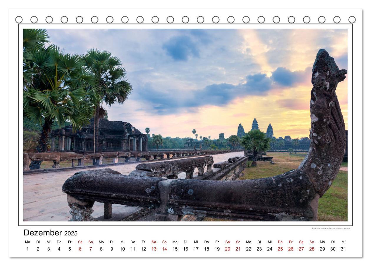 Bild: 9783435078349 | ANGKOR - IM REICH DER KHMER (Tischkalender 2025 DIN A5 quer),...