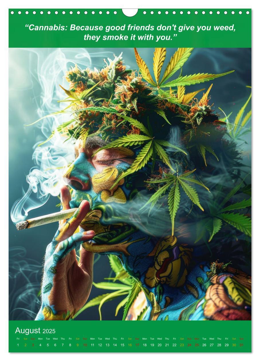 Bild: 9781325981236 | The funniest cannabis pictures and slogans (Wall Calendar 2025 DIN...