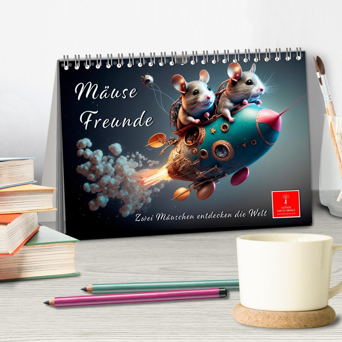 Bild: 9783383919961 | Mäuse Freunde (Tischkalender 2025 DIN A5 quer), CALVENDO...