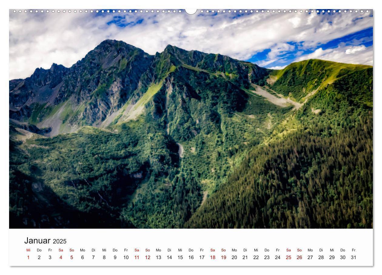 Bild: 9783435332878 | Die Alpen vom Himmel aus gesehen (hochwertiger Premium Wandkalender...