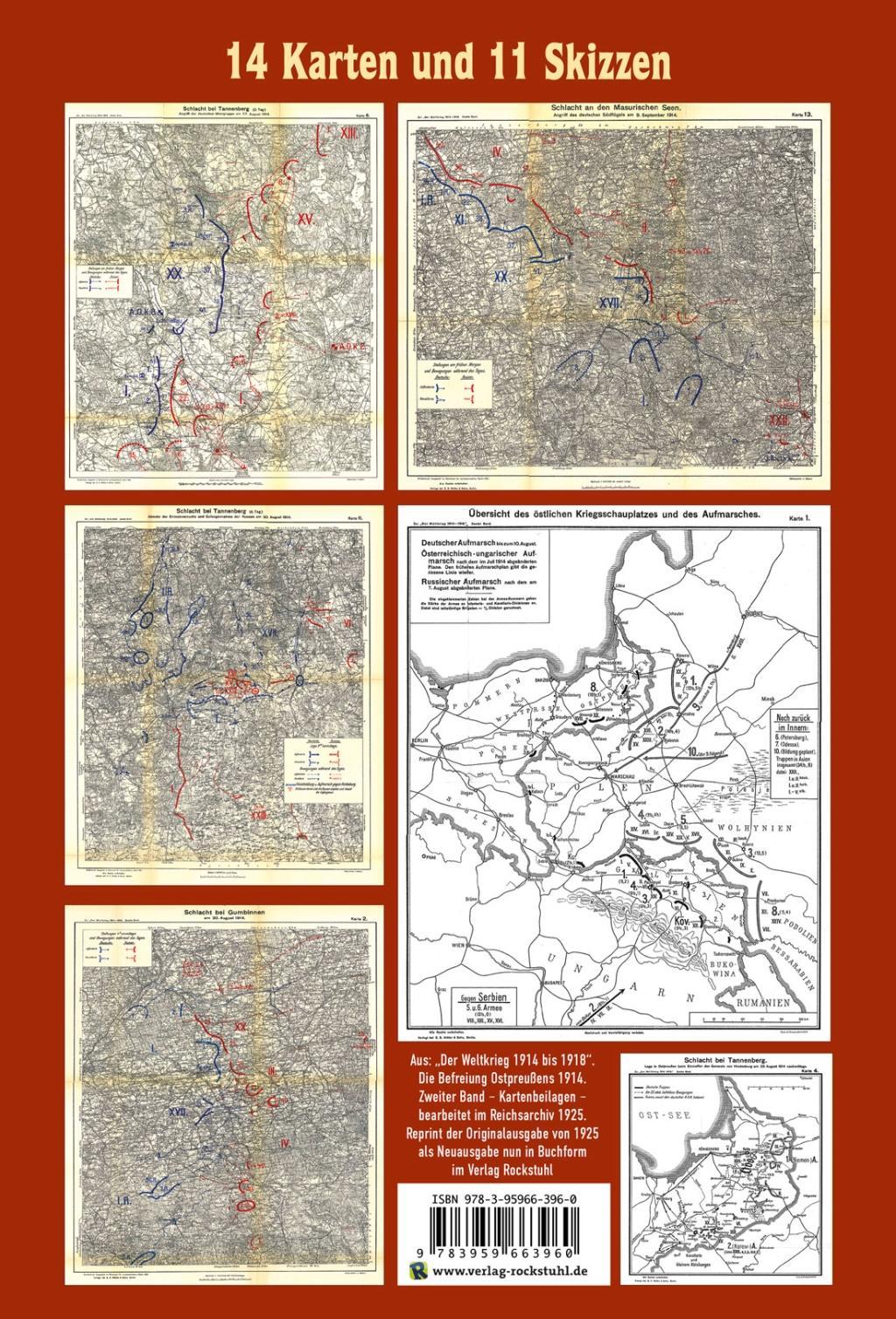 Bild: 9783959663960 | SCHLACHTEN-ATLAS - Schlachten um Ostpreußen 1914 | Harald Rockstuhl