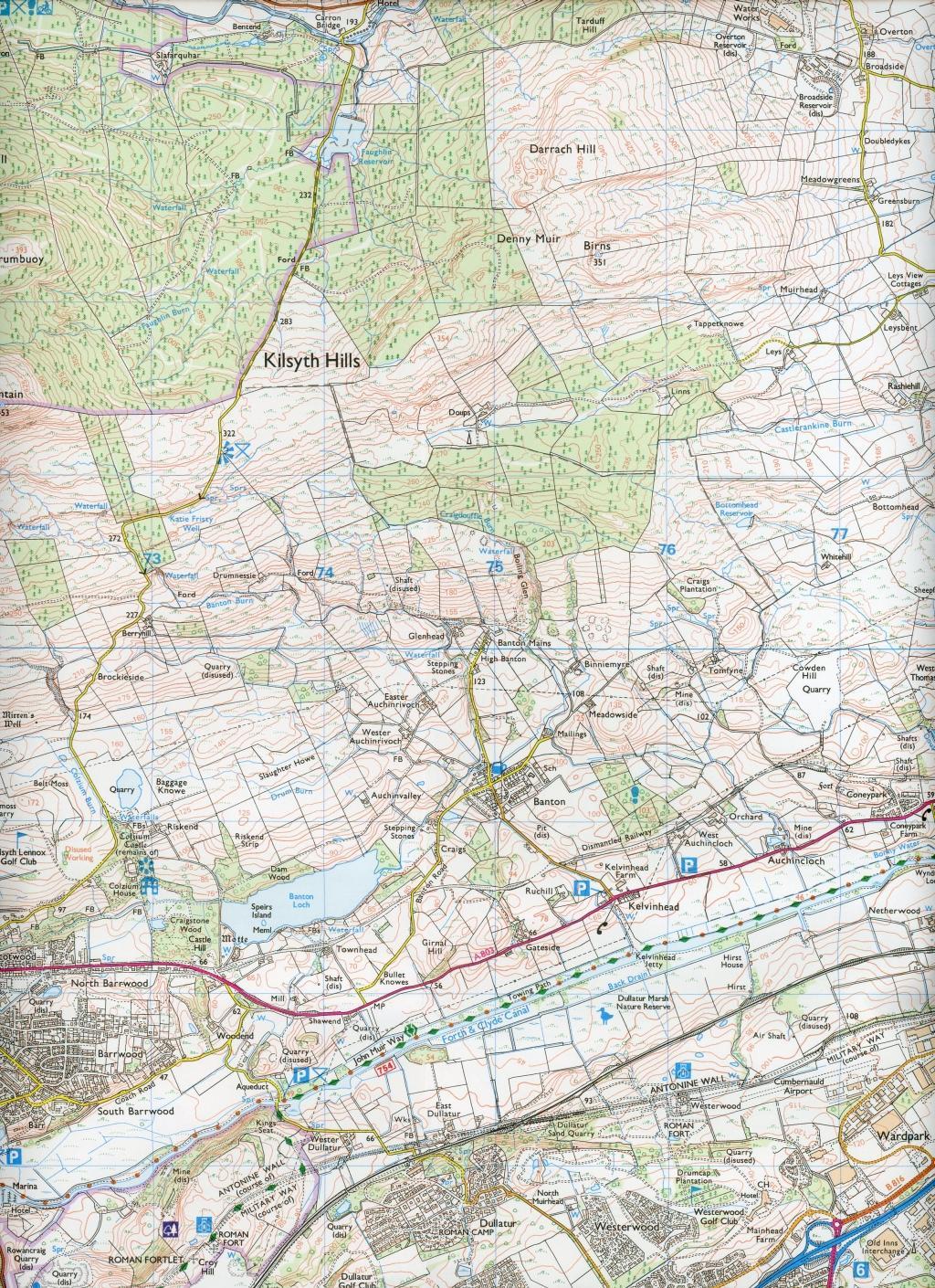 Bild: 9780319245996 | Campsie Fells | Ordnance Survey | (Land-)Karte | Karte/Landkarte