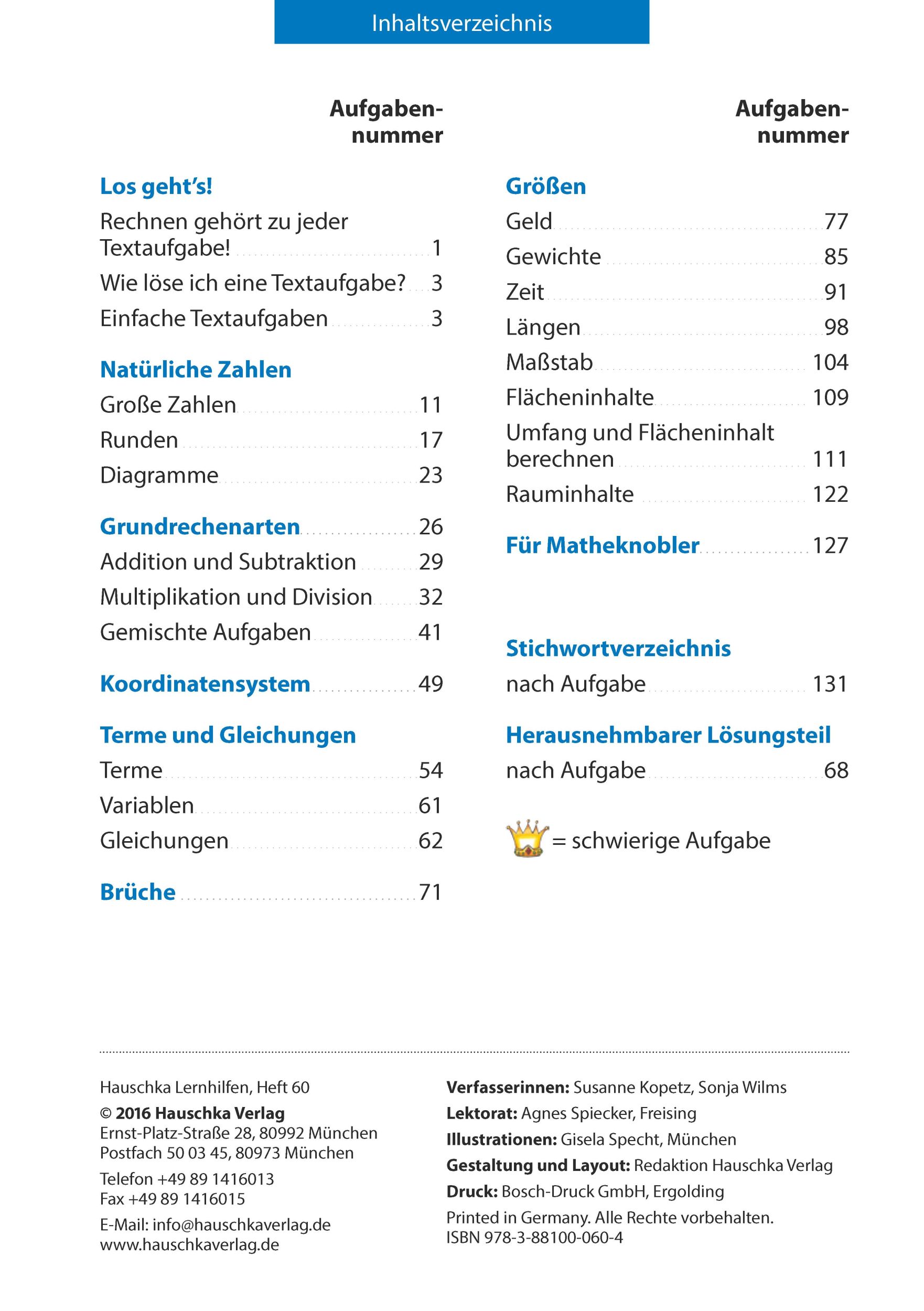 Bild: 9783881000604 | Textaufgaben Mittel-/Hauptschule 5. Klasse | Susanne Kopetz (u. a.)