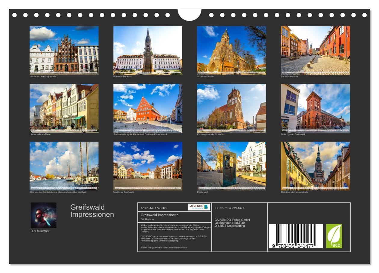 Bild: 9783435241477 | Greifswald Impressionen (Wandkalender 2025 DIN A4 quer), CALVENDO...