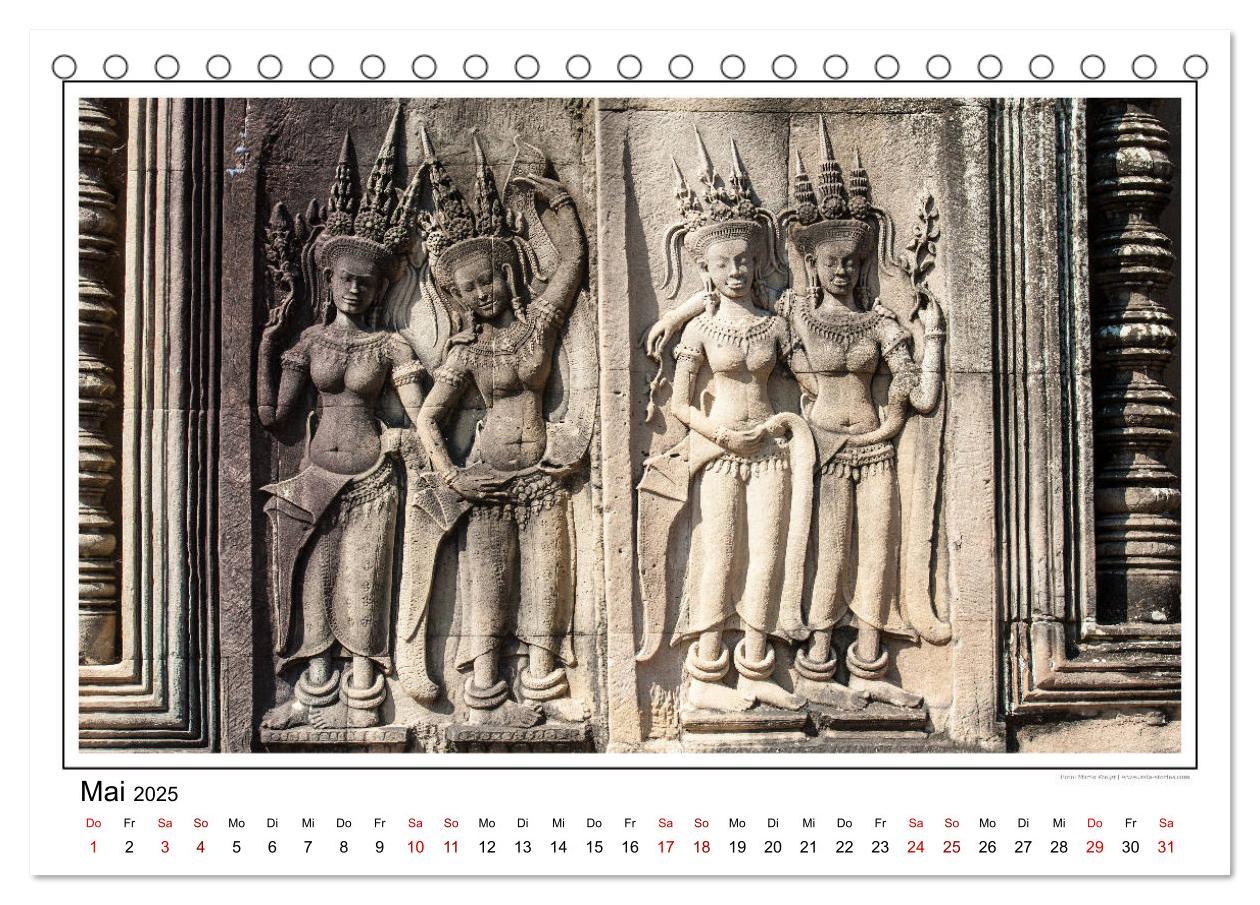 Bild: 9783435078349 | ANGKOR - IM REICH DER KHMER (Tischkalender 2025 DIN A5 quer),...