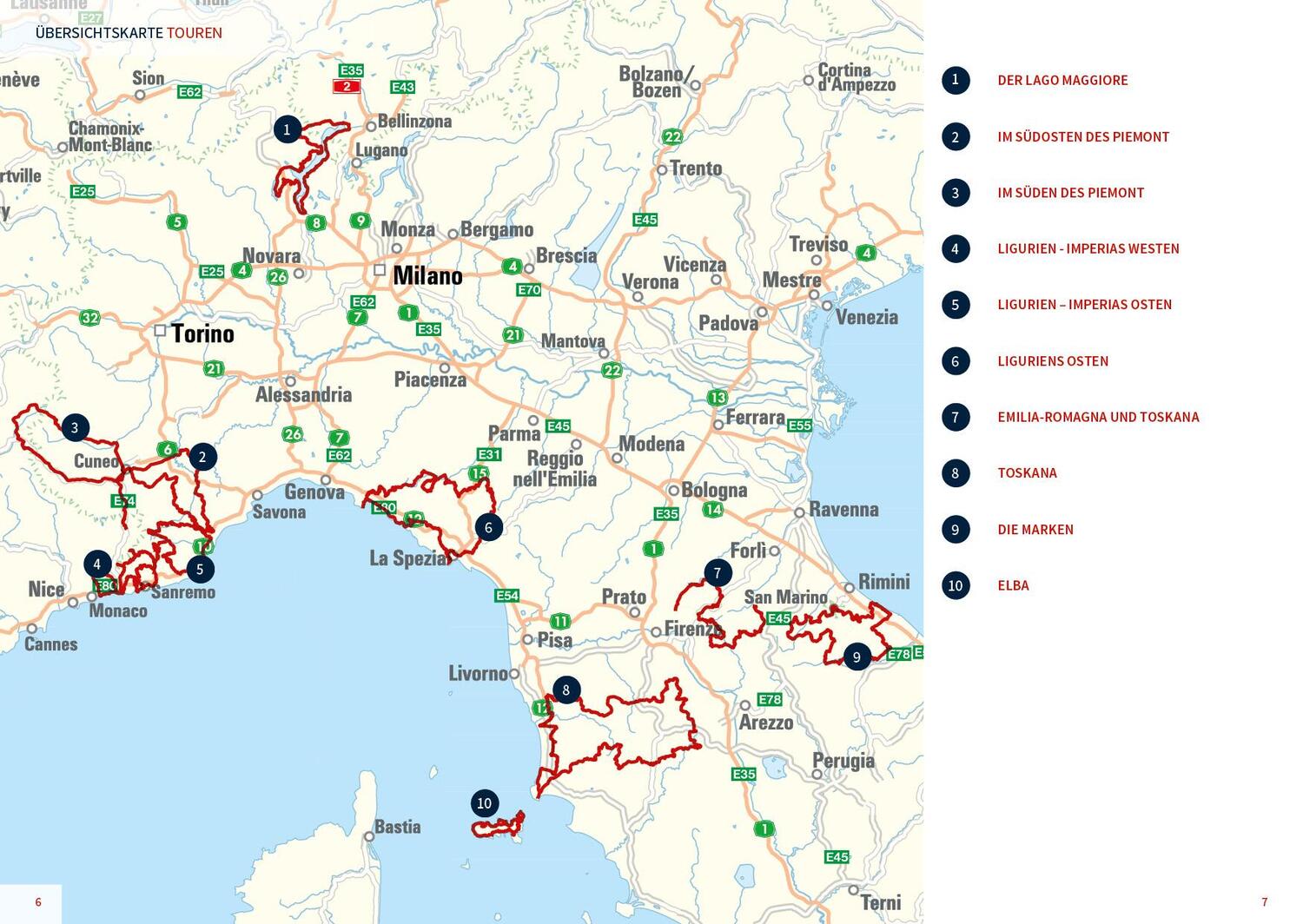 Bild: 9783937063485 | Motorrad Reiseführer Piemont Ligurien Toskana | Hans Michael Engelke