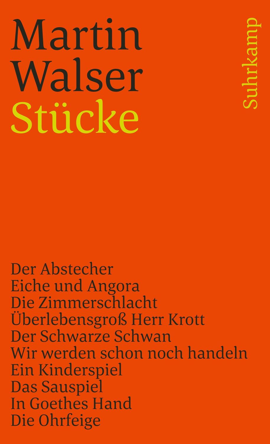 Cover: 9783518378090 | Stücke | Martin Walser | Taschenbuch | 595 S. | Deutsch | 1987