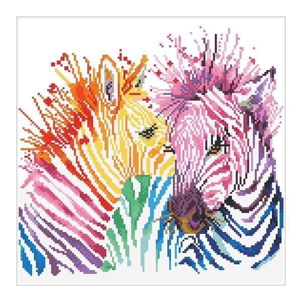 Bild: 4897073244747 | Diamond Dotz Regenbogen Zebras | Stück | 2524474 | Deutsch | 2024