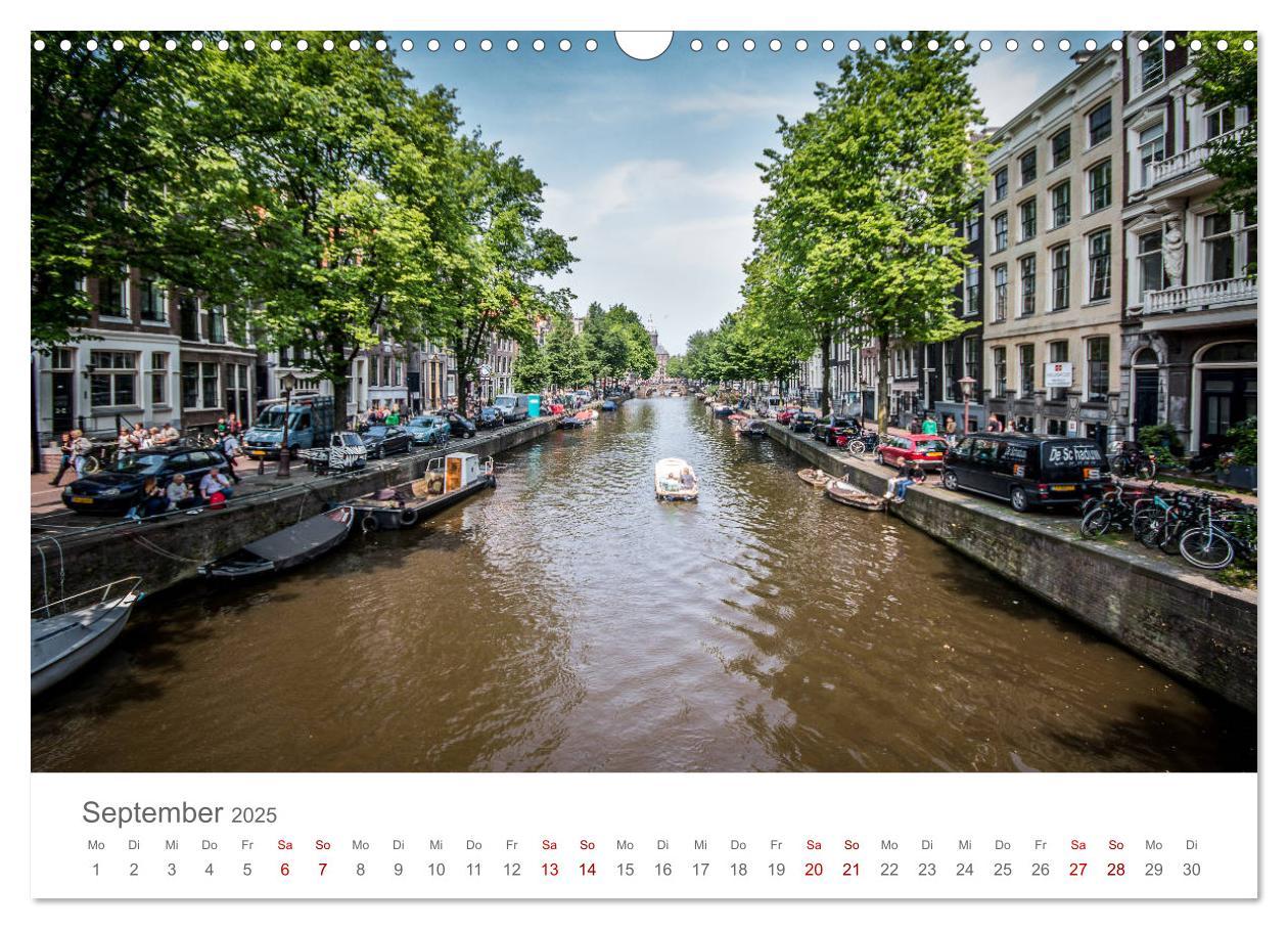 Bild: 9783435437528 | Amsterdam - Wasserstraßen und Grachten (Wandkalender 2025 DIN A3...