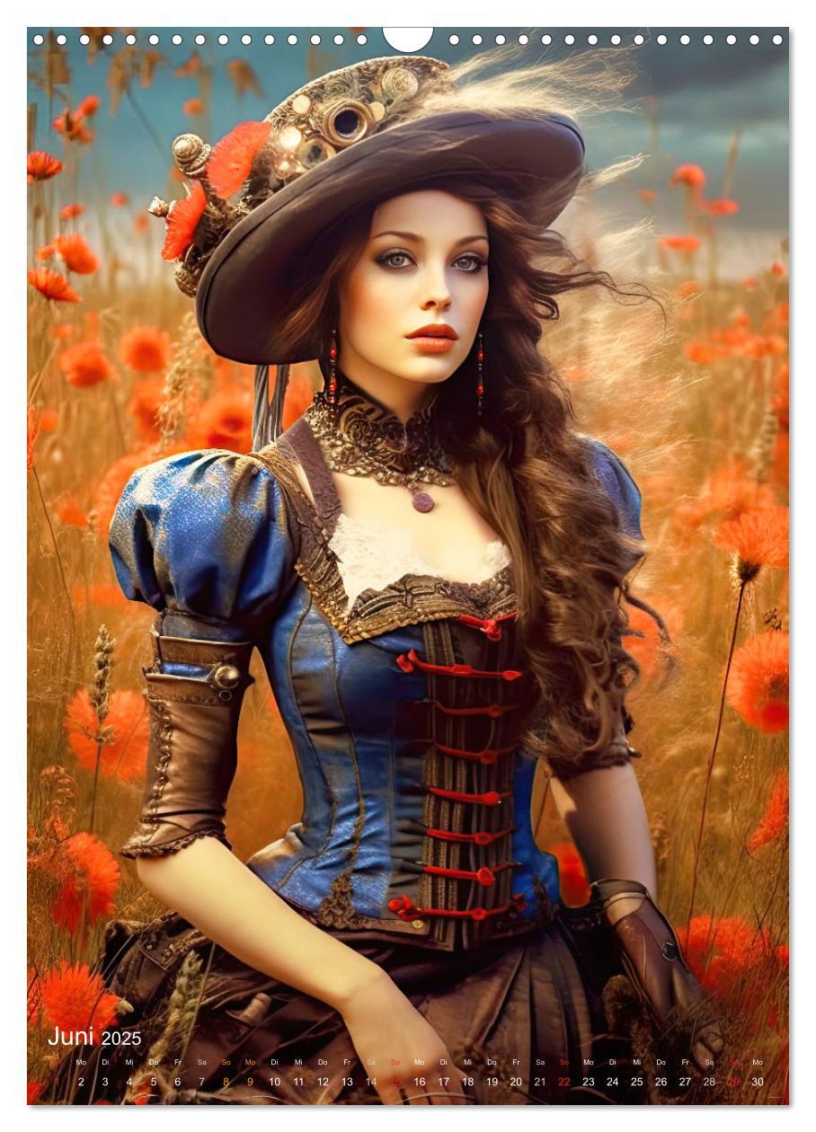 Bild: 9783435870554 | Steampunk Ladies (Wandkalender 2025 DIN A3 hoch), CALVENDO...