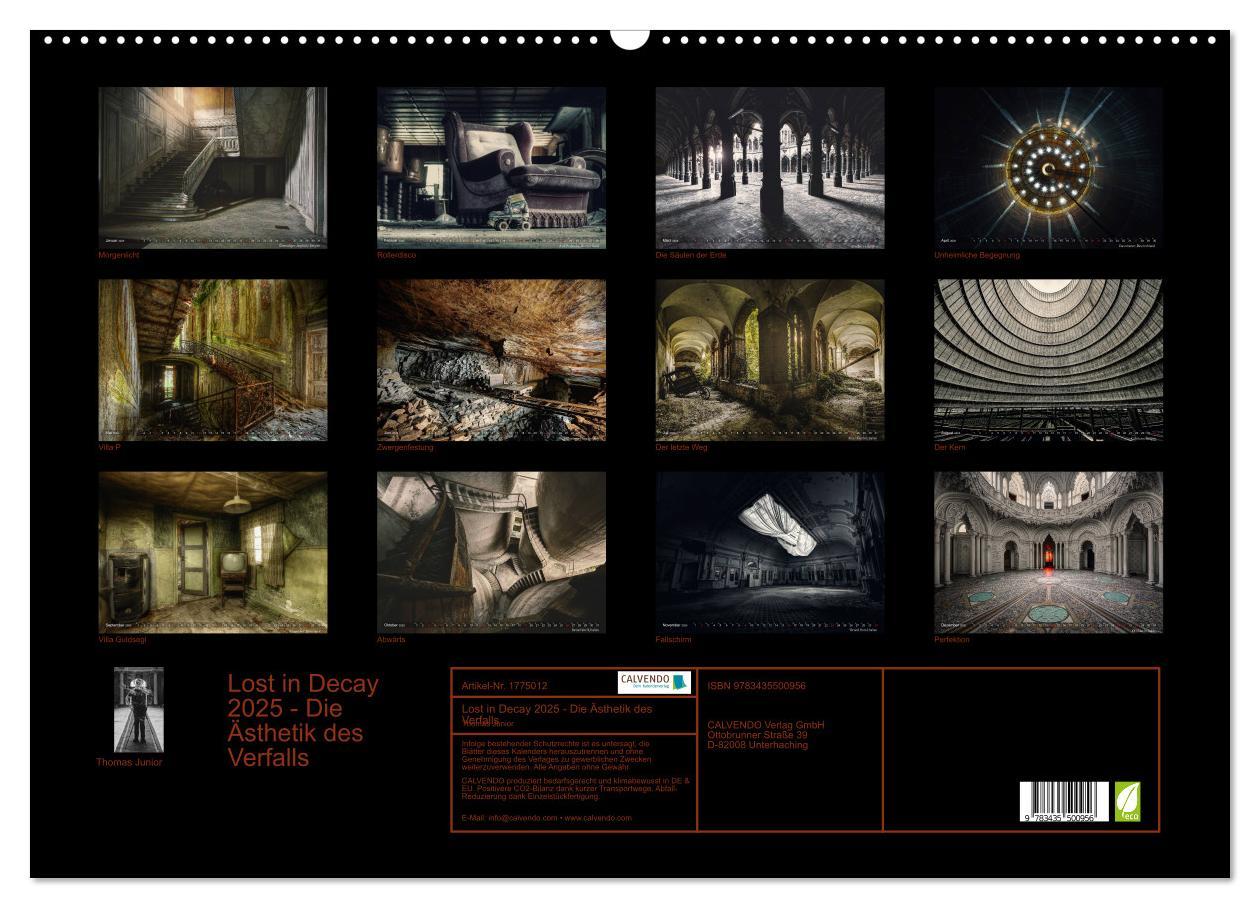 Bild: 9783435500956 | Lost in Decay 2025 - Die Ästhetik des Verfalls (Wandkalender 2025...