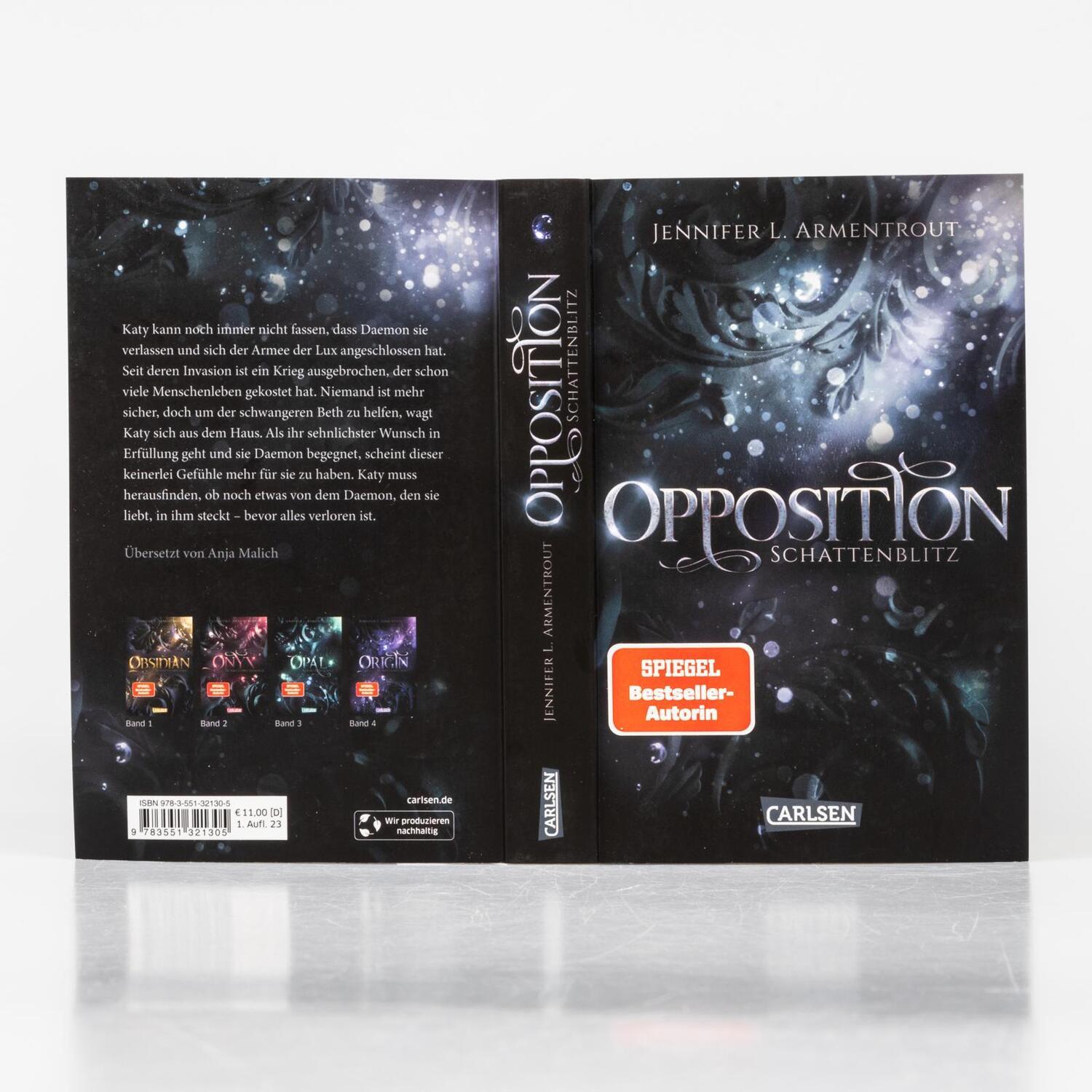 Bild: 9783551321305 | Obsidian 5: Opposition. Schattenblitz | Jennifer L. Armentrout | Buch