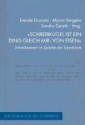 Cover: 9783770541126 | 'Schreibkugel ist ein Ding gleich mir: von Eisen' | Davide Giuriato