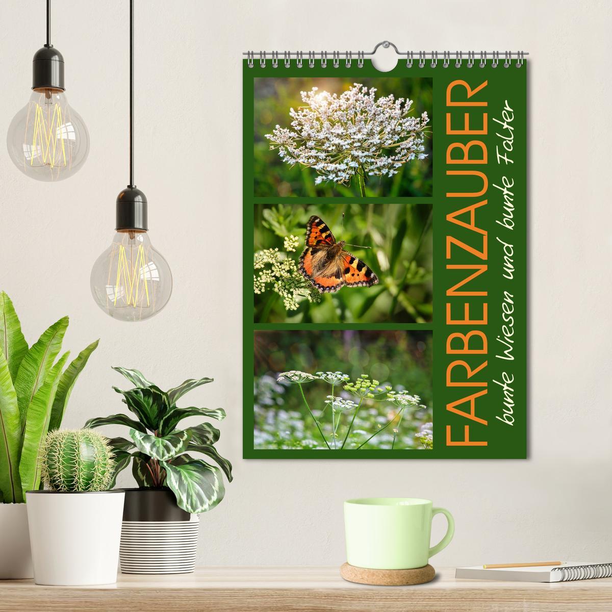 Bild: 9783457173312 | Farbenzauber, bunte Wiesen und bunte Falter (Wandkalender 2025 DIN...