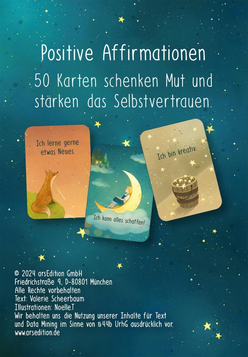 Rückseite: 9783845858968 | Affirmationskarten | Valerie Scheerbaum (u. a.) | Taschenbuch | 50 S.