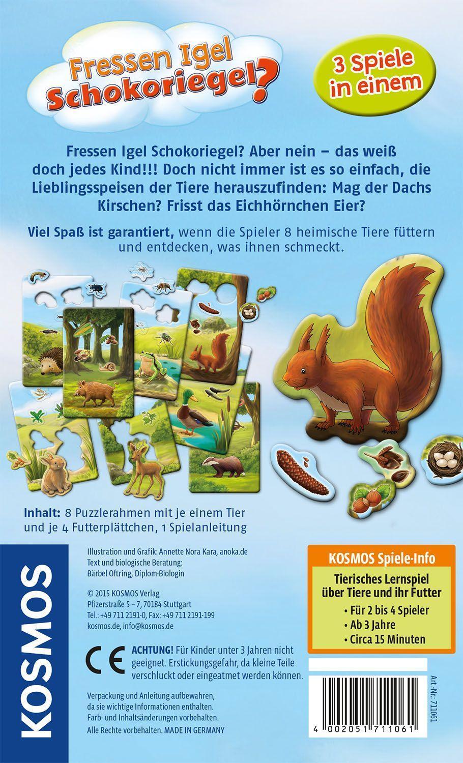 Bild: 4002051711061 | Fressen Igel Schokoriegel? | Spiel | Deutsch | 2015 | Kosmos