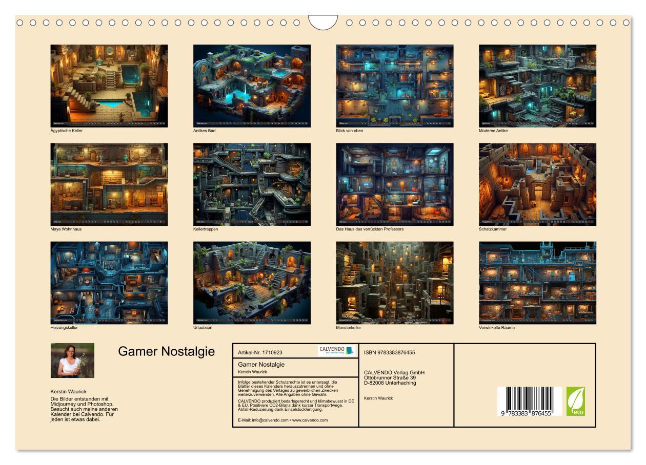 Bild: 9783383876455 | Gamer Nostalgie (Wandkalender 2025 DIN A3 quer), CALVENDO...