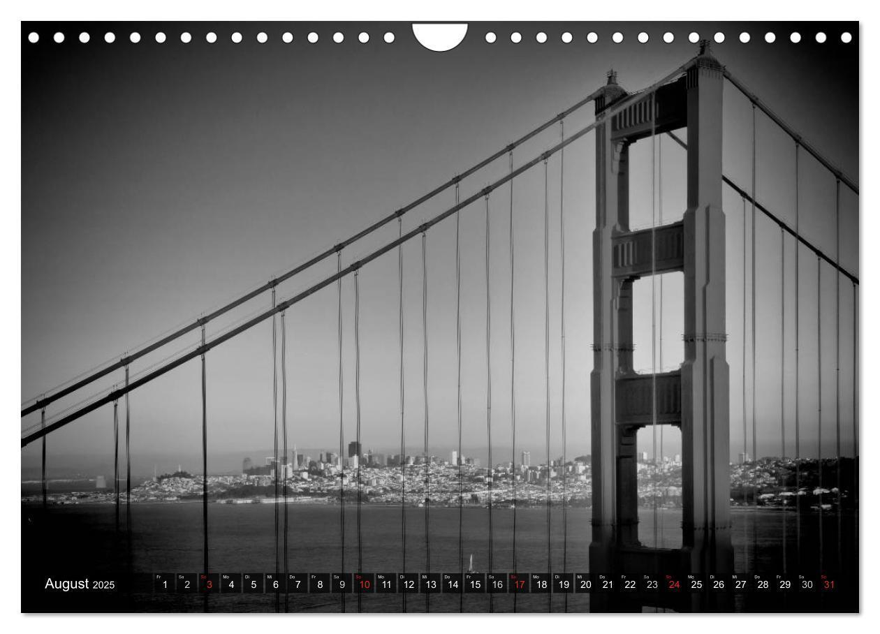 Bild: 9783435581368 | SAN FRANCISCO Monochrome Ansichten (Wandkalender 2025 DIN A4 quer),...