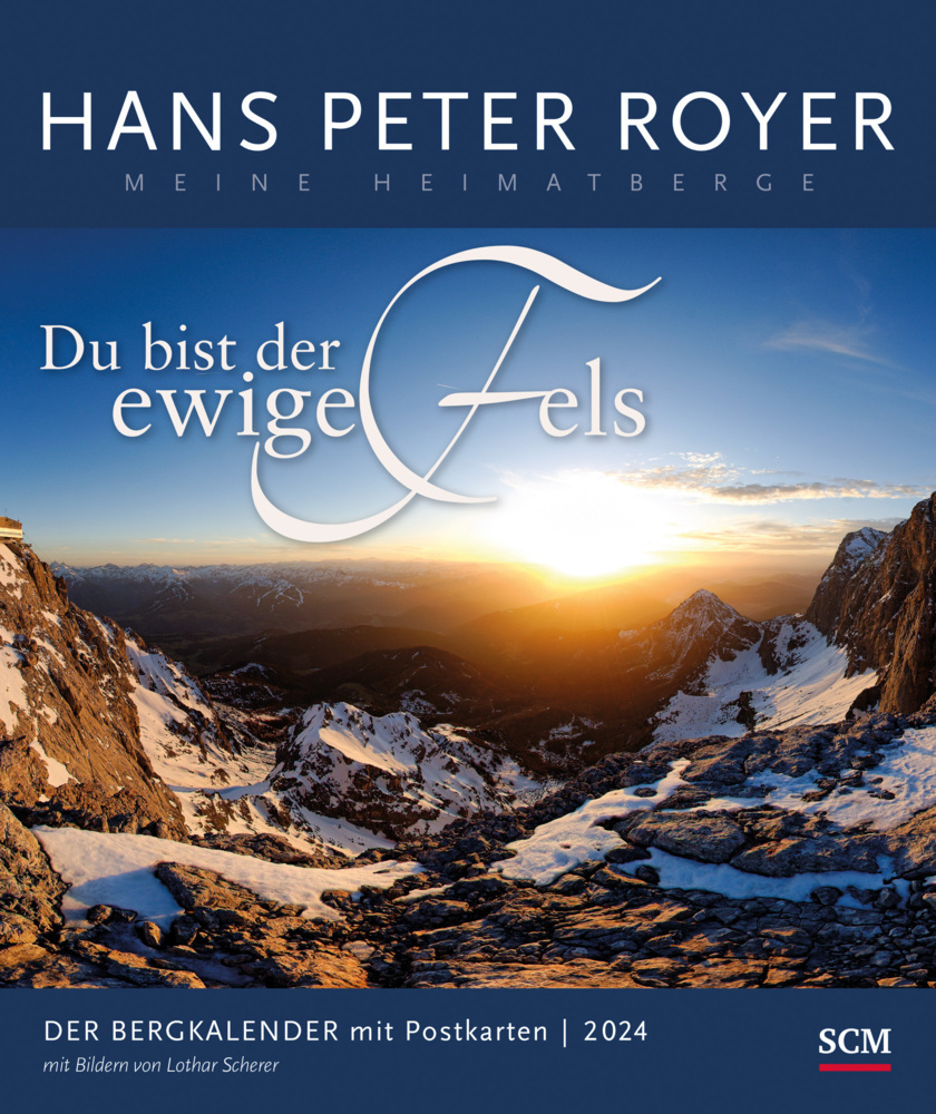 Cover: 9783789349935 | Der Bergkalender 2024 - Postkartenkalender | Du bist der ewige Fels