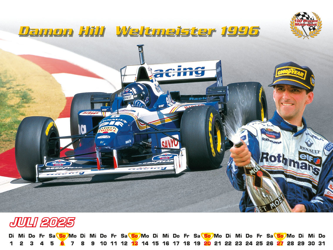 Bild: 9783948794804 | Best of F1 der 90iger Kalender 2025 | Frank Pommer | Kalender | 2025